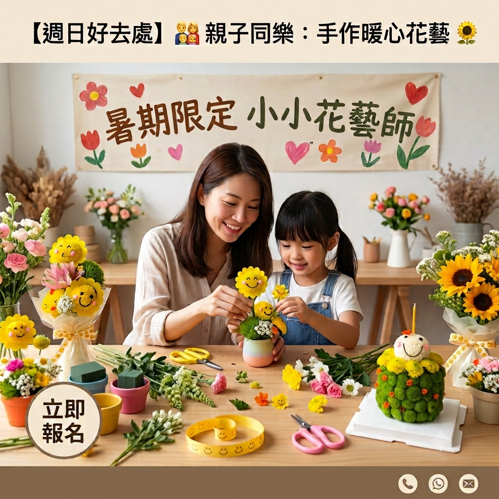 暑期限定小小花藝師